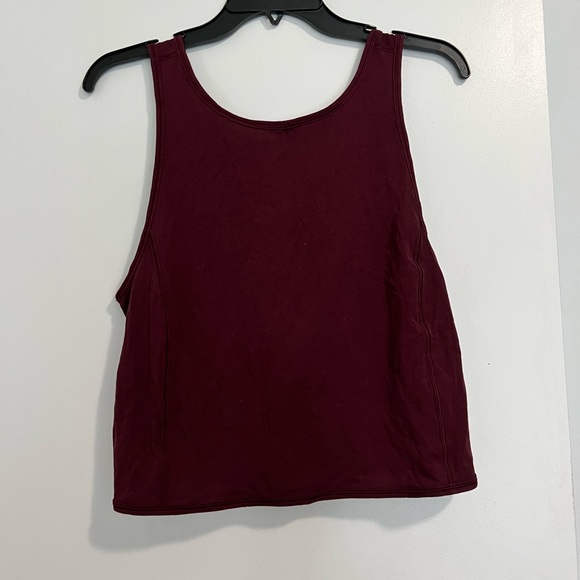 Lululemon cross cross tank top sz 6 maroon - Picture 1 of 3